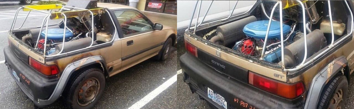 Rear-engined Civic rat