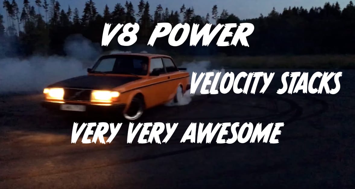 Chevy V8-swapped Volvo 242