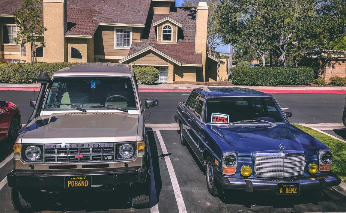 mitsubishi Montero and Mercedes-benz 280
