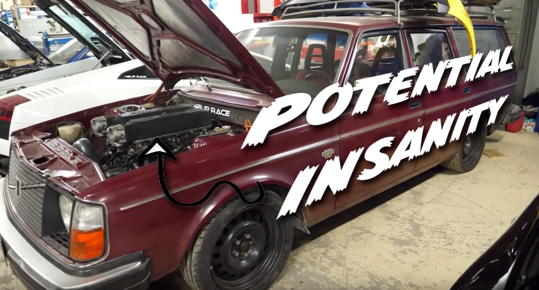 Volvo 245 wagon with Lamborghini engine