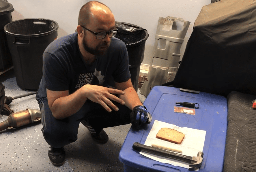 Remove a pilot bearing with bread