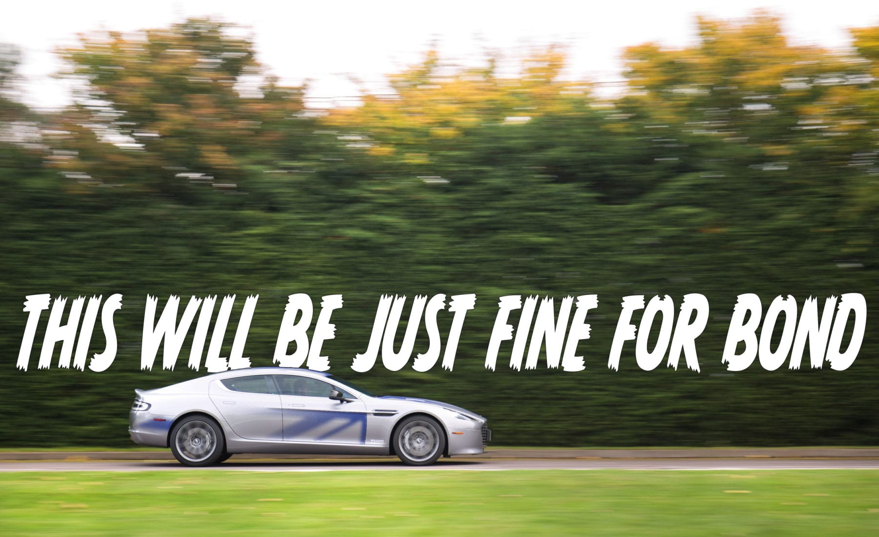 Aston Martin RapidE electric Bond car