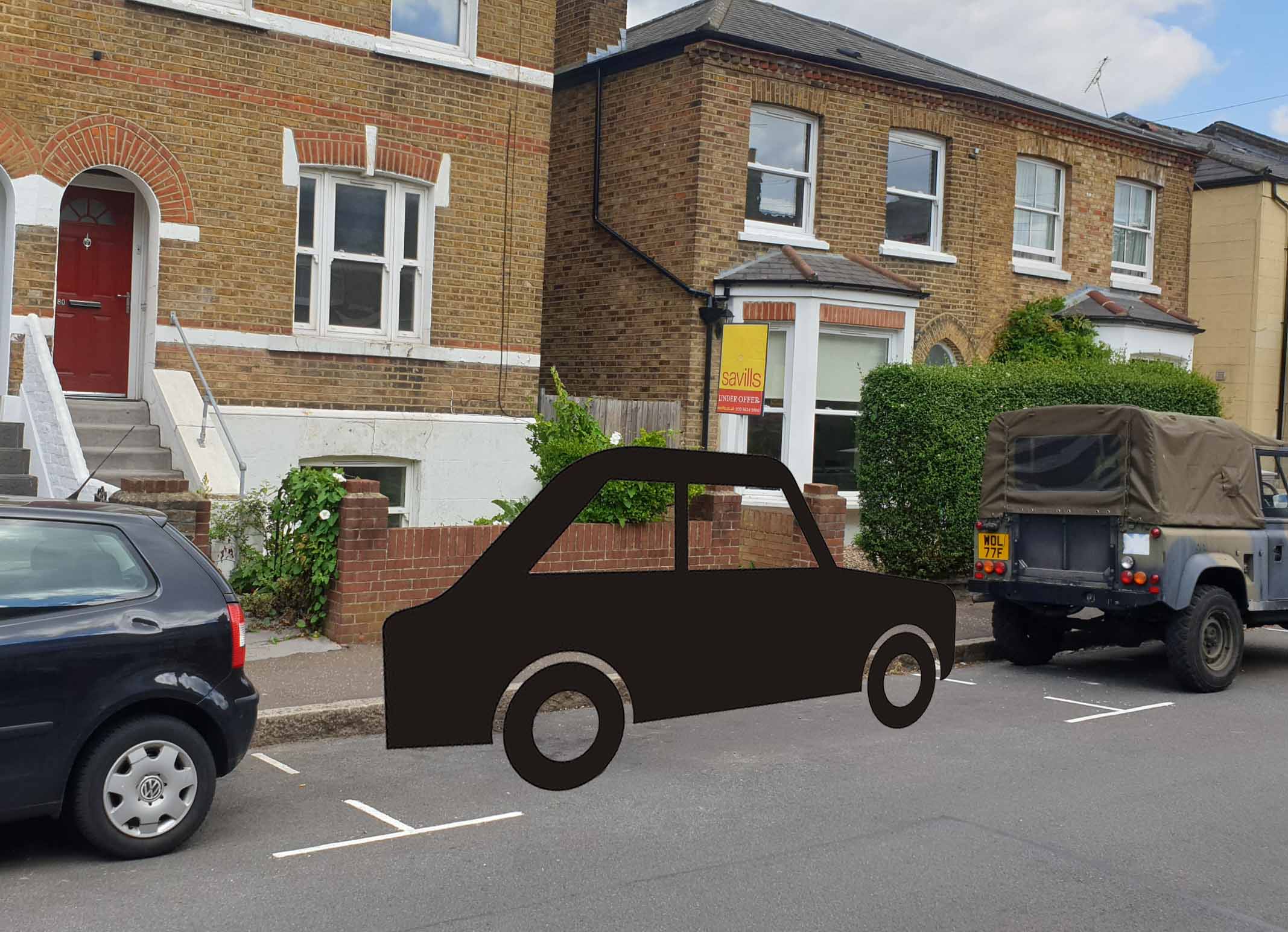 Generic car, parked