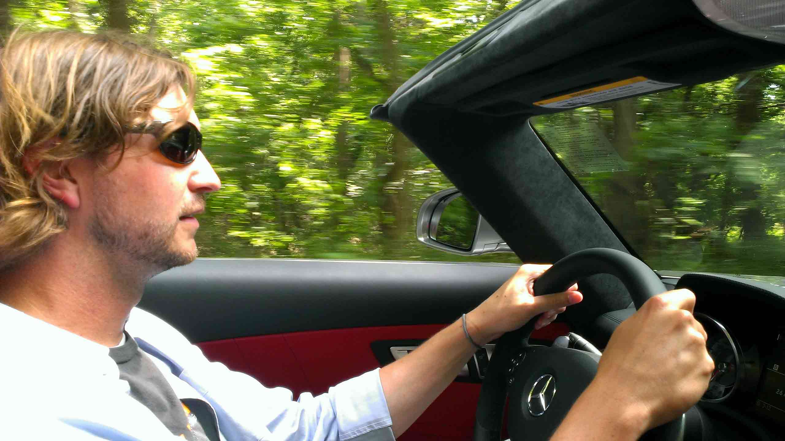 Driving an SLS AMG Roadster
