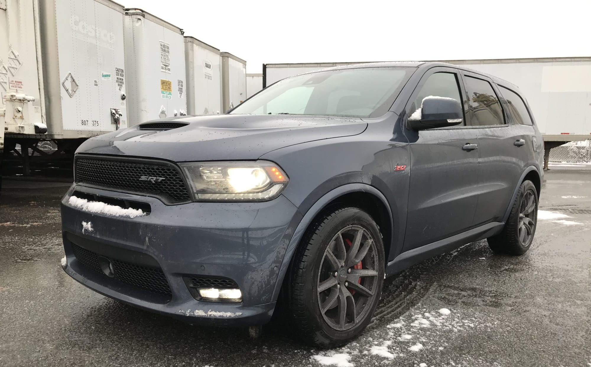 dodge durango srt front side blue