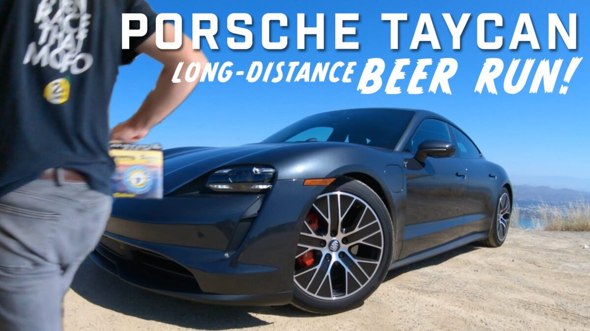 Porsche Taycan 4S beer run