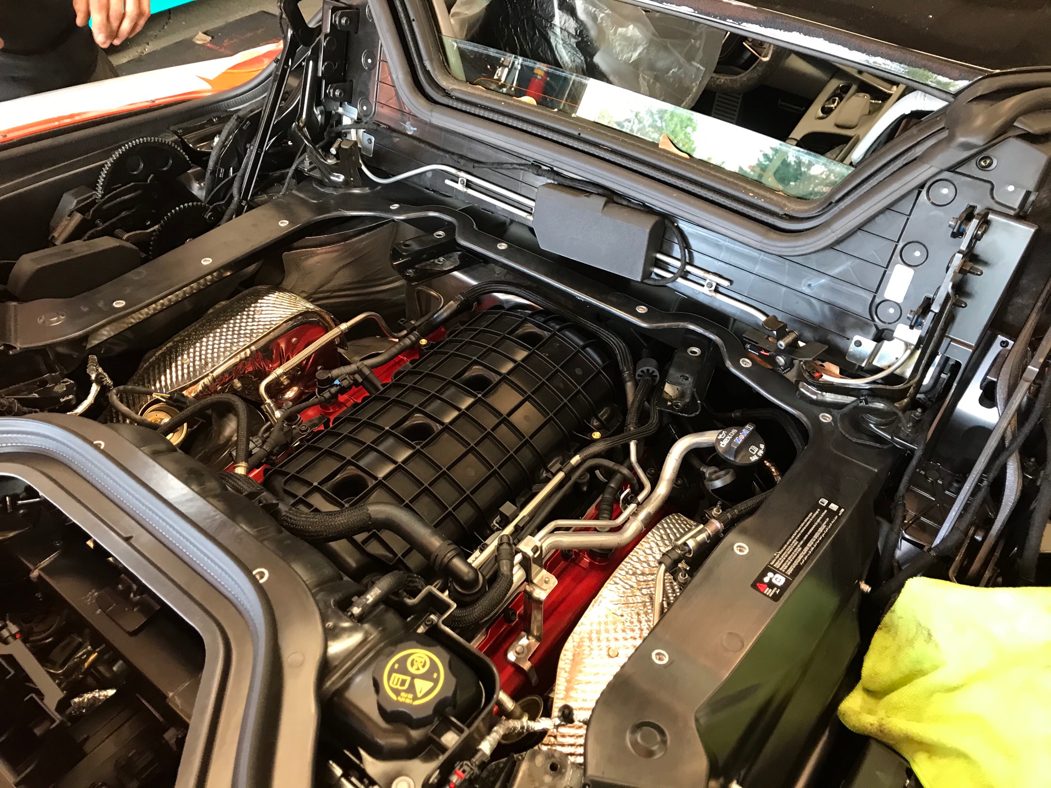 c8 corvette header installation