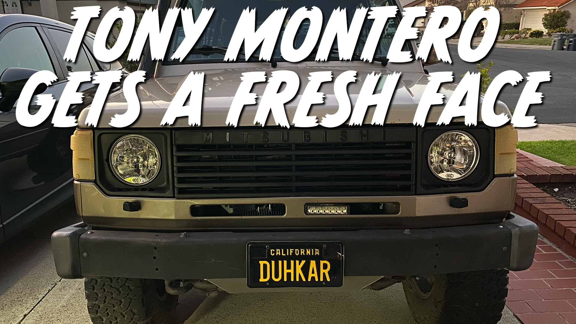 mitsubishi montero grille repaint