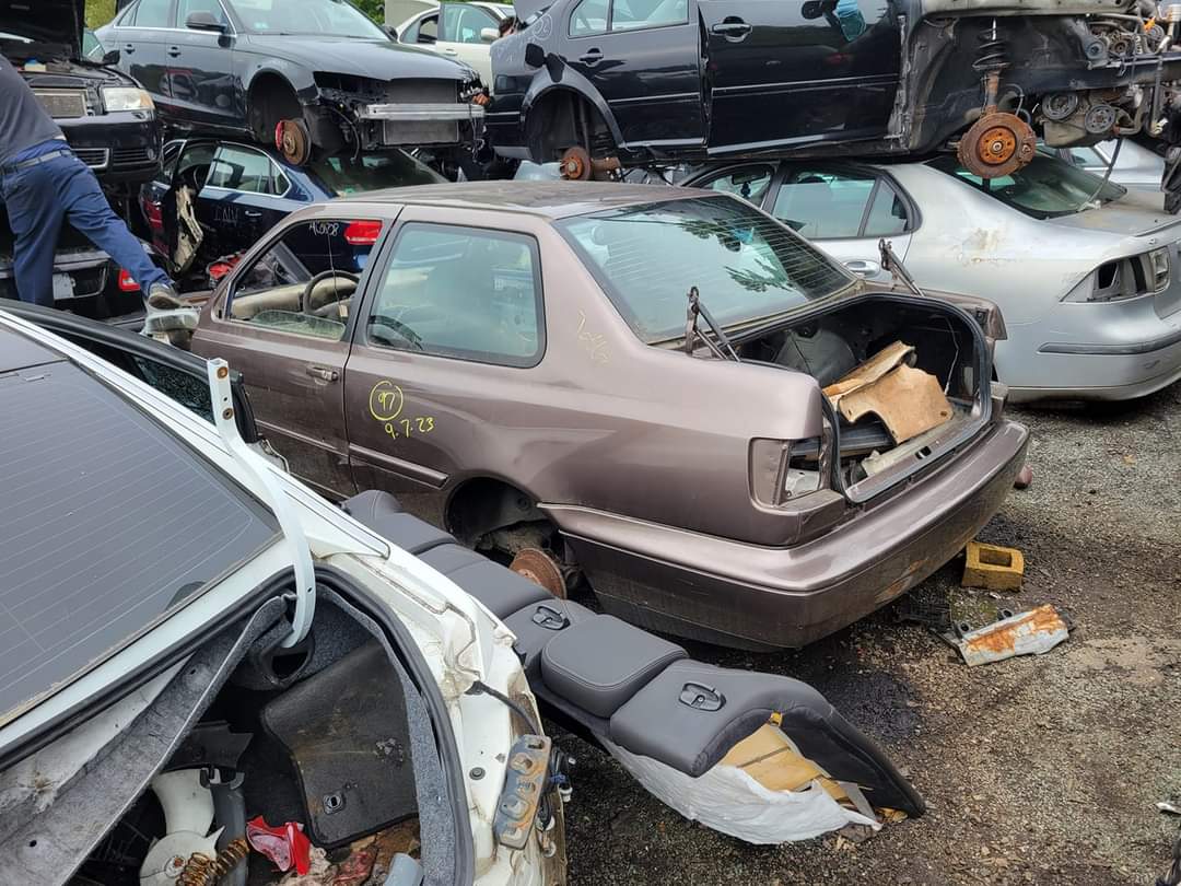 Mk3 Jetta Coupe in Junkyard
